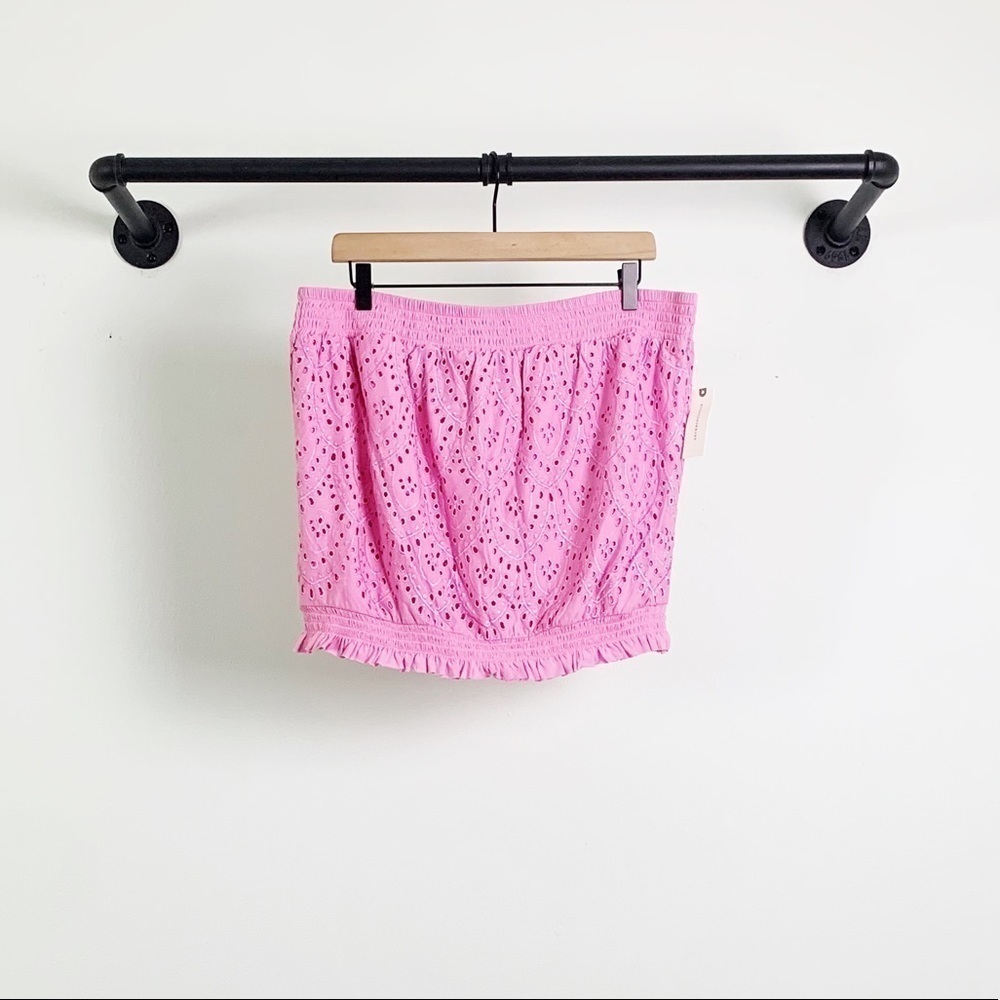 NWT Anthropologie Dasha Eyelet Tube Top In Lilac Pink - Picture 3 of 7